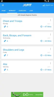 JEFIT android App screenshot 8